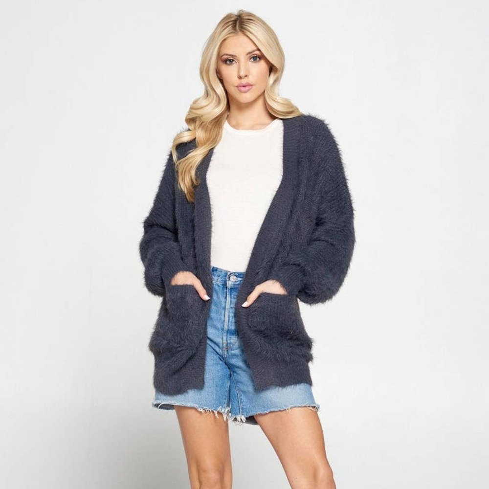 Pinch Fuzzy Knit Cardigan